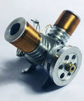 Mini Metal V Type Double Cylinder Electromagnetic Engine Model V2 Working Demonstration Toy For Hands On Physics Experiment With Six To Twelve Volt Supply, metal dual-cylinder model