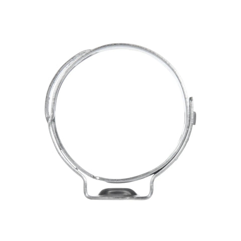 Close-up of single ear clamp from Heavy Duty Stainless Steel 304 Hose Clamps Set 70 Pieces In Seven Sizes Ranging From 5.8 To 18.5 Millimeters