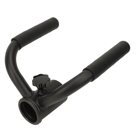 Heavy Duty T Bar Row Barbell Handle For Home Gym High Strength Iron Attachment - angled view
