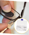 Close-up of a Two Sets Eyeglass Repair Tool Kit with screws, nose pads, ear grips, and mini screwdriver for quick fixes.