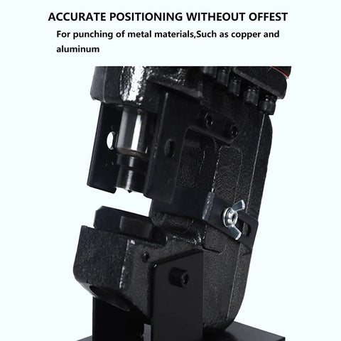 Professional Grade No Nonsense Job Site Ready Electric Hydraulic Hole Puncher For Angle Channel Steel Copper Aluminum Iron Plates With Foot Switch 1200 Watt Workhorse