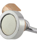 Close-up of Welding Grounding Magnetic Base Clamp with round magnet design