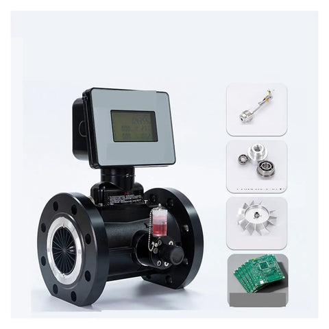 Heavy Duty Gas Flow Meter And Water Sensor Featuring Crisp Digital Readouts For Natural Methane Or Coal Gas Lines Rv Heater Monitoring, showing digital display and durable design.