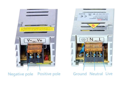 Dope 24V 60W LED Power Supply With Constant Voltage Switch Mode Driver Aluminum Indoor Fanless Design For LEDs Light Bars High Efficiency And Reliable Performance terminals