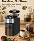 Premium Electric Burr Coffee Grinder With 28 Precision Settings And Anti Static Build Powers Through Espresso French Press Or Drip Brews