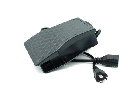 Foot Pedal Control Switch For Rotary Tools And Grinders, Variable Speed 5,000 to 15,000 RPM, 110 to 130V, 50/60Hz, Heavy Duty Foot Pedal For Dremel And Other Rotary Tools, US Based black pedal with cord and plug