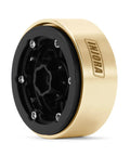 Brass Inner Beadlock Rings 1.3 Inch 27g Each Gold Color Upgrade For One Twenty Four And One Eighteen RC Crawlers Beef Up Anti Roll Over Stability And Serious Climbing On 1.3 Inch Wheels