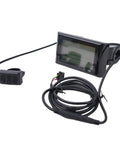 Versatile LCD Display Meter Panel For Electric Bikes And Ebikes Ride Ready With Temperature Speed Time And Power Readouts 24V To 60V Connector