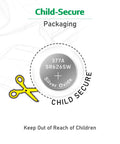 Child-secure packaging for Dead On Accurate 20 Pack SR626SW 377 626 Watch Batteries 1.5V Button Cell Replacement.