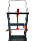 Heavy Duty Hydraulic Equipment Mover With Flow Back Handle Set Of 2, 4,000 Lb Capacity, showing loading plate and wheels