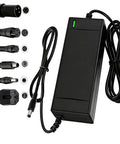 54.6V 2A Fast Electric Bike Charger for 48V Ebike Batteries with multiple connector options and black flame retardant enclosure