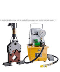 10 Ton Heavy Duty 50 Galvanized Iron Square Tube Cutting And Crimping Machine with electric hydraulic pump and pressure gauge.