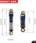 47mm Oil Type Shocks For CR18P Hobbyplus 1/18 Rock Van Front And Rear Upgrade Kit Blue Alloy Bodies With Three Spring Options