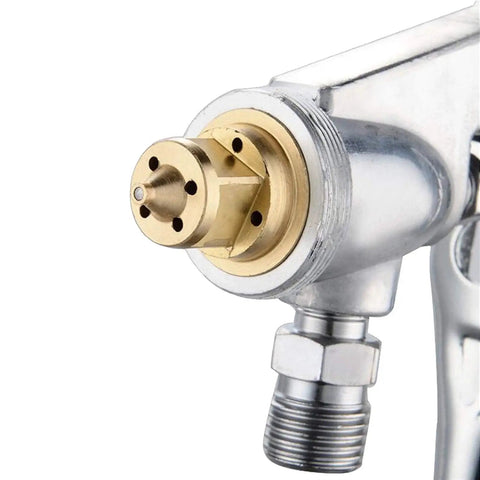 Pro Grade Aluminum Airbrush Sprayer With 400ML Hopper And Corrosion Resistant Steel Needle Heavy Duty Pneumatic Paint Gun nozzle detail