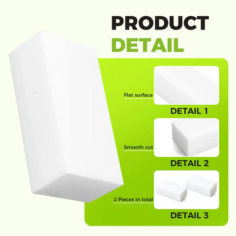 Product detail image showing two white HDPE blocks 2x3x6 inches from the Two Pack HDPE Plastic Blocks Black 2 By 3 By 6 Inches High Density Polyethylene Cutting Board Material For Milling, Engineering, Crafting And DIY Projects.