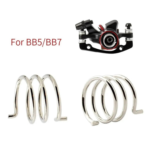 Sixteen Piece Dope Bicycle Disc Brake Caliper Springs Mechanical Return Arm Replacement Kit For Road And Mountain Bike Brakes Smooth As Butter Action - silver springs and caliper