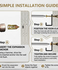 Drill Free Self Drilling Drywall Anchors And Screws Kit For Picture Frames Shelves Mirrors And Light Fixtures 100 Pieces Galvanized Carbon Steel Heavy Duty Wall Fasteners No Pre Drill installation guide