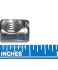 Heavy Duty 1/4-20 Thread Cross Dowel Barrel Nuts 10 Pack For Furniture Assembly Woodworking Joint Connectors Silver Die Cast Barrel nut on inch ruler