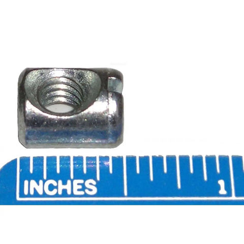 Heavy Duty 1/4-20 Thread Cross Dowel Barrel Nuts 10 Pack For Furniture Assembly Woodworking Joint Connectors Silver Die Cast Barrel nut on inch ruler