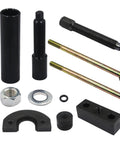Mainshaft bearing inner installer and puller tool for Harley 5/6 speed (Part#34902-84) with bolts and sleeves.