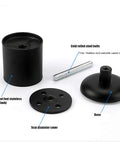 Adjustable Stainless Steel Furniture Legs Set 4 Pcs Screw-In Replacement Feet shown in parts, including steel bolt and base