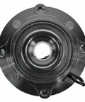 Front view of 100% new wheel bearing hub unit for 4WD, heavy-duty design, Front Left Or Right Wheel Bearing And Hub Assembly.