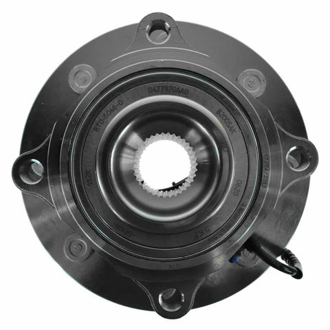Front view of 100% new wheel bearing hub unit for 4WD, heavy-duty design, Front Left Or Right Wheel Bearing And Hub Assembly.
