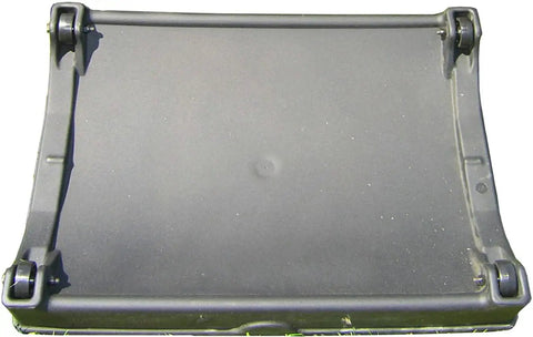 Bottom view of the Compost Wizard Jr 7 Cu Ft Outdoor Garden Compost Bin with Wheels and Handles BPA Free Polyethylene