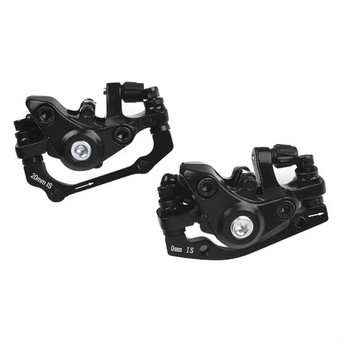Smooth Mechanical Disc Brake Calipers Metal Pads For Ebike And Folding Bikes Featuring 180mm Front And 160mm Rear Rotors Built Tough Aluminum Alloy