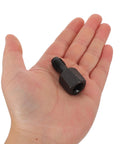 Heavy Duty Thread Repair Insert Kit For Car Engines, small steel tool in hand, part of 2 Piece Steel Rethreading Tool Set