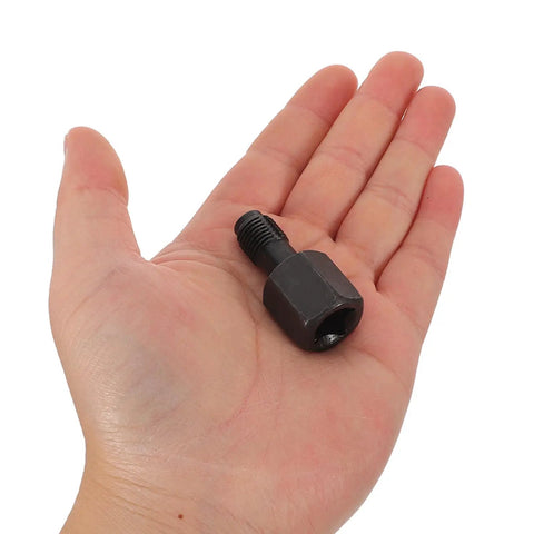 Heavy Duty Thread Repair Insert Kit For Car Engines, small steel tool in hand, part of 2 Piece Steel Rethreading Tool Set