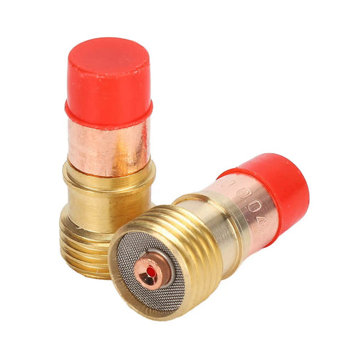 Ultimate 71 Piece TIG Welding Accessory Kit With Ceramic Nozzles Glass Cups And Gas Lenses Perfect For WP-17 WP-18 WP-26 Torch Upkeep - ceramic nozzles with red caps and brass fittings