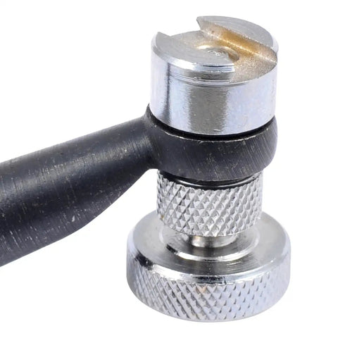 Close-up of Universal Test Indicator Holder With Axial Support For Precise Readings, adjustable and durable metal components