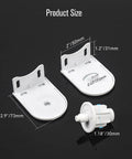 Heavy Duty Roller Blind Repair Kit With Brackets And Mounting Hardware For 32mm Tubes, white brackets and end plug.