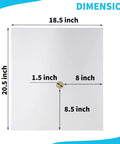 Heavy Duty Fryer Oil Filter Envelopes, 105 Pack, 18.5 X 20.5 Inch Mesh Strainers dimensions showing size details.