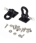 Black shackle set with screws for Beefy RC Trailer Tow Hook Chain Shackle Set With Rope Winch Accessory For 1/10 Scale Crawlers Compatible Axial SCX10