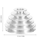 Rock Solid Five Step Drill Press Pulley Wheel With Precision Machined Bore Shaft, 9.1cm wide, aluminum, used in woodworking.