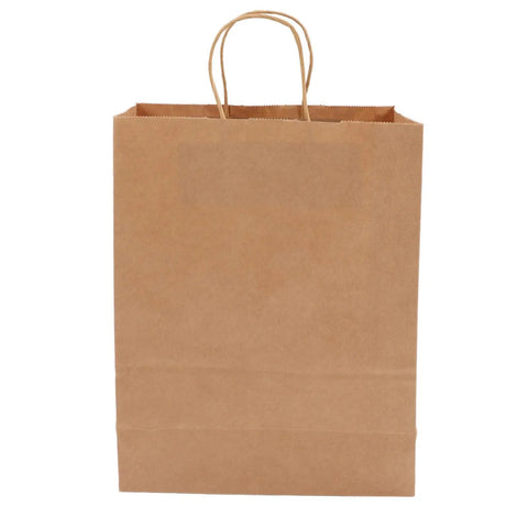 Kraft Paper Shopping Bags With Handles 50 Pack Reusable And Durable All Purpose For Grocery Runs Gifts Wrapping DIY Decor And Crafts Large Capacity 330x260x120 Mm