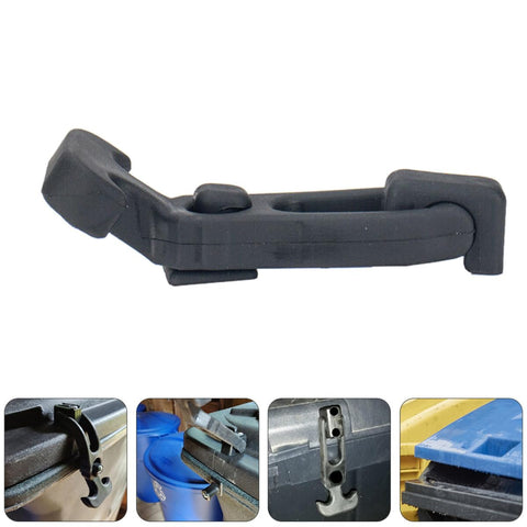 Two Pack Flexible Rubber T Handle Draw Latches With Shock Absorption Easy Install Heavy Duty Door Latch Kit side view