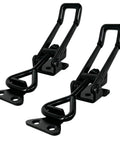 Two black Beefy Heavy Duty Toggle Clamp Latch Set Two Pack 1320Lbs Capacity 4003 Style Adjustable Quick Release Hasp Clamps