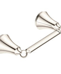 Wynford Double Post Pivoting Toilet Paper Holder In Polished Nickel With Easy Roll Changes No Roller Needed And No Fuss For A Modern Bath Accessory