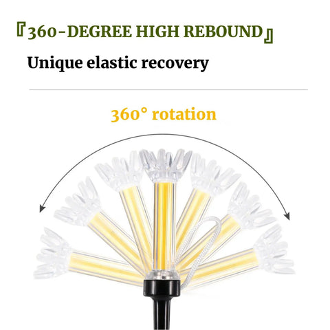 High-Performance 5 Pack Golf Tees With 360 Degree Rotating Base demonstration of elastic recovery and rotation