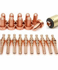 Super Cool 21 Piece Plasma Cutter Consumable Kit With Nozzles Electrodes Tips For WSP 80A Machines showing nozzles and electrodes.