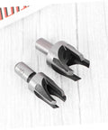 Top Notch 4 Piece Wood Plug Cutters With Tapered Deep Cutting Edge For Bench Drill And Electric Hand Drill Compatible precision bits, sizes 10mm and tapered design.
