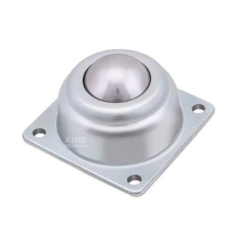 Six Pack 1-1/2 Inch Roller Ball Transfer Bearings With Swivel Caster Rollers, beefed up hard chrome steel balls, top view