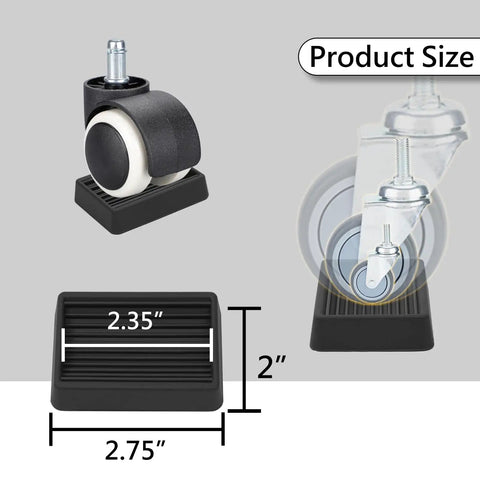 Non Slip Rubber Furniture Caster Cups For Wheels Protect Floors From Scuffs And Scratches Wobble Eliminator dimensions
