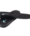 1 Inch Height Lift Insoles For Shoes Discreet PU Cushioned Insole Inserts in black, side view showing texture and contour.