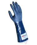 14 Inch Cut Resistant Steam Gloves For Hot And Wet Jobs Nitrile Outer Shell With Steam Guard Vapor Watertight Seam Sealed Pair Medium Size