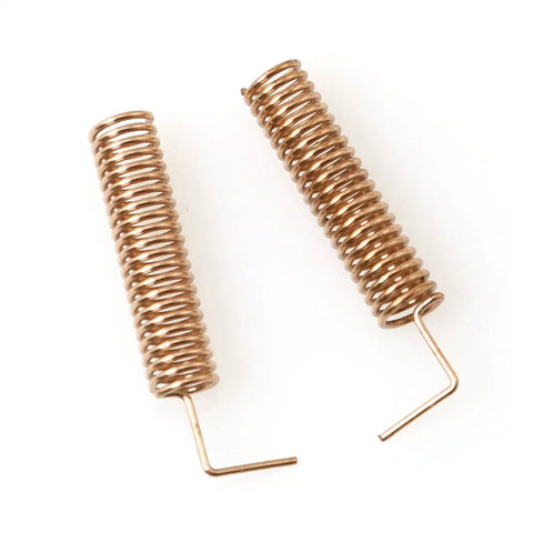 Spring Antenna 4-Pack For 433MHz Telecom Gear Copper 50 Ohm 2-3dBi Gain Phosphor Bronze Ultra Durable Anti-Vibration Minus40C To 80C Operating