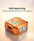 SE1 Keychain Flashlight Compact 300 Lumen EDC Light With UV Light And RGB Modes Rechargeable Pocket Sized Mini Flashlight